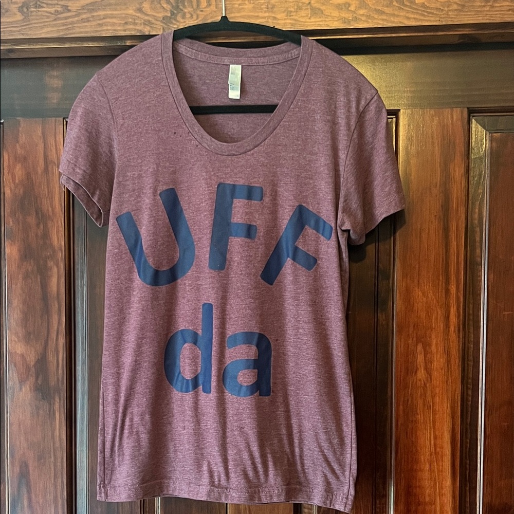 Purple/Maroon Graphic Tee “Uff Da”